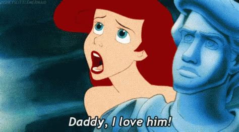 but daddy i love him little mermaid